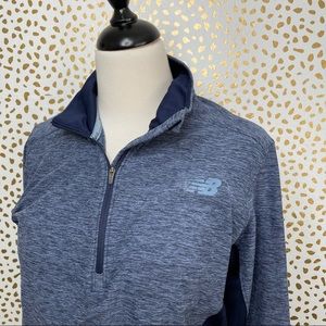 New Balance Blue Lightweight Quarter Zip Jacket